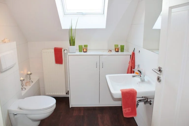 bathroom cleaned by cleaners